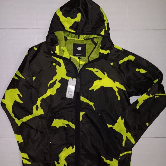 G- STAR RAW MEN'S STRETT HOODED OVERSHIRT JACKET - Picture 1 of 9